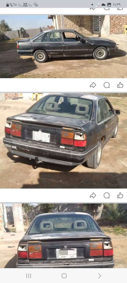 سلام عليكم اوبل سيناتور 1990 رقم انبار سنويه لل 27 عضم عاج محرك 3000 جديد كير اوتو جديد سياره بلاديه بدون صبغ و معجون مكفوله من دواخل شواصي و  لغود و بجم كله جديد سياره مال تعيمر يرادله صبغ و ترتيبات
السعر 12قفل 🔒🔒 كلشي موضحه ب المنشور 
مكان الرمادي 
***********
***********
