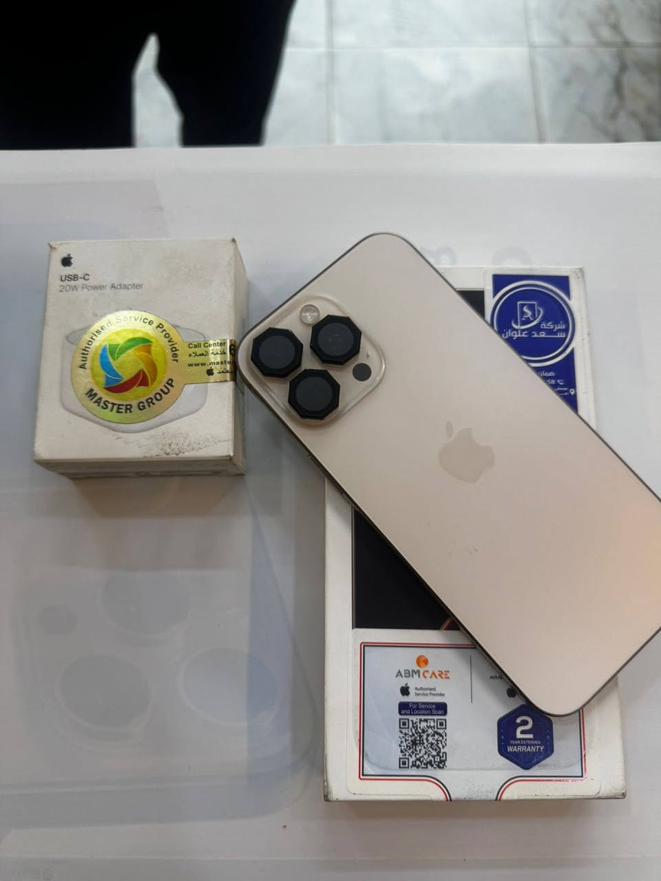 ايفون 16 برو ماكس 256 ذاكرة
بطارية 92‎%‎‎
نضافه 100‎%‎
شرق اوسط الاصلي
كامل ملحقات الاصلية 
شركة ماستر الاصلي 
السعر مناسب 
***********
العنوان القطاع شارع السوك مجاور عوينات الكرار 
مركز الشمس
