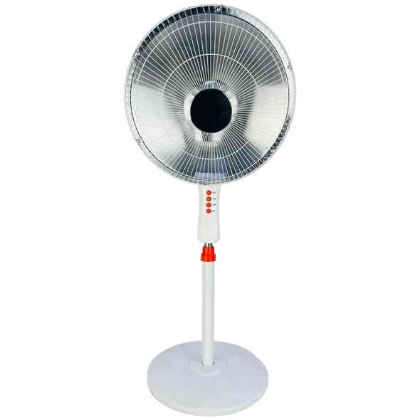 بالة مدفأة كهربائية شكل المروحة
الميزات:
يتم التسخين عن طريق ملف دائري يعمل وينتج حرارة عالية
سطح المروحة من الداخل معدني عاكس للضوء لزيادة الحرارة
شكل مروحة مزود بشبكة خارجية من المعدن
ذات رأس قابل للتعديل 
كفاءة حرارية عالية , مقاومة للماء والغبار 
هيكل خارجي من البلاستيك
مؤقت 60 دقيقة
طول السلك: 110 سم 
الطاقة: تحتوي على أنبوب تسخين مزدوج 500 - 1000 واط
أبعاد الغلاف: 38 * 39 * 39 سم
أبعاد الجهاز: 130 * 44 * 40 سم
سلك كهرباء بطول: 110 سم 
رقم الموديل: SH-05-02
المنشأ: الصين
الملاحظات:
لا تحتوي على زر أمان عند السقوط
*********** سميل, دهوك
