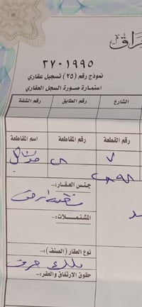 قطعة ارض للبيع طابو صرف ركن على مدرسة وبيه مجوكر رقم القطعة ٧ على ٢٨٩٨...