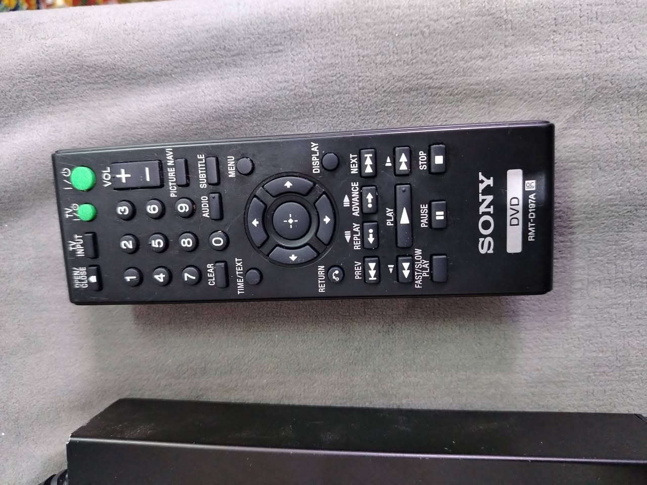 السلام عليكم
DVD
سوني
للبيع
نضافة عالية جدا
مع الريمونت الاصلي
السعر 30 الف
عنوان بغداد
الحبيبية
***********
يوجد توصيل
