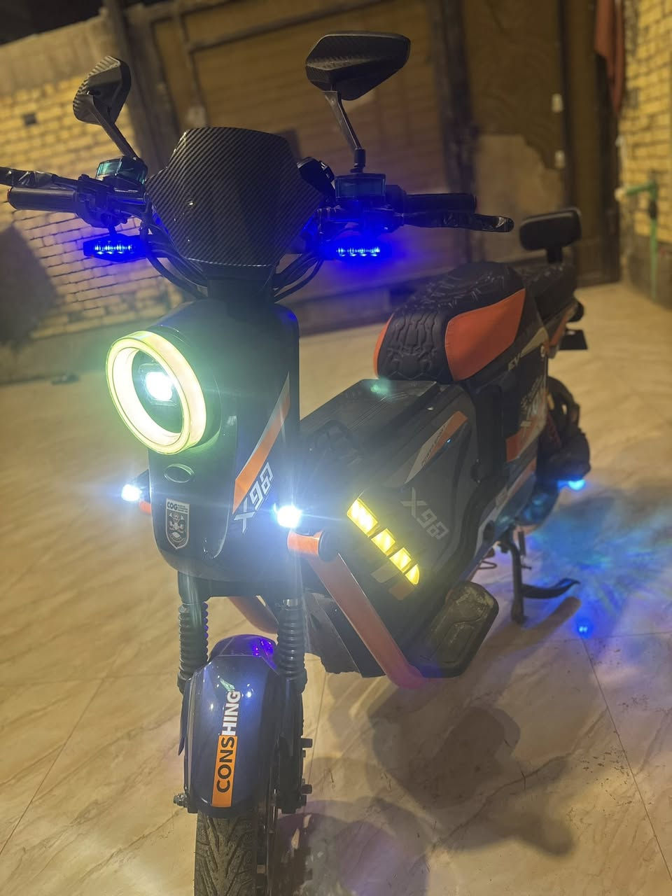 السلام عليكم دراجه شحن للبيع الدراجه جيس استعمال يومين فقط الدراجه حتا مامشحونه منكد ما نضيفه وجديده محتاج عليه وريد ابيعه 5بطاريات الدراجه سعره 575 العنوان البصره الفنجانيه رقم الهاتف ***********
