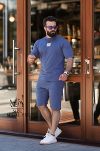 طقم شورت رجالي • قماش توفليس • مقاسات M-XXL