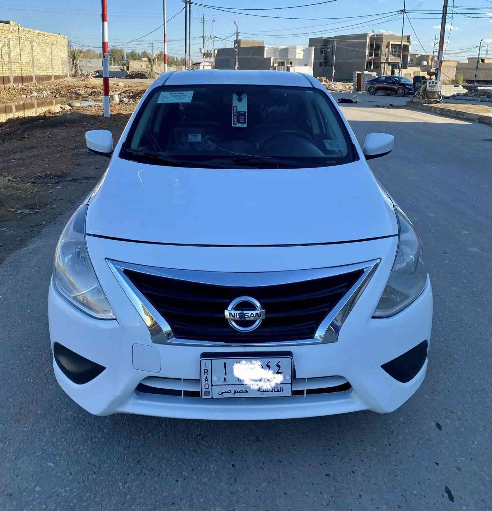 سلام عليكم نيسان فيرسا قادسية 2018 حره
مكفولة كفالة عامة على وضع الشركة ماشية 62 
مكينة وكير على فحص تبريد ثلج ❄️ 
كهربائيات كل شغال سيارة جديده 
المكان ديوانية السعر 95 
استفسار: ***********
