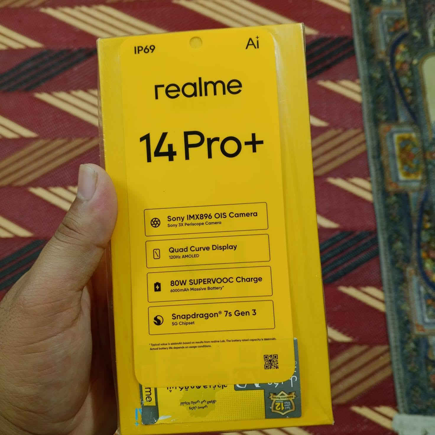 ريلمي 14 برو بلس شبه جديد realme 14 pro plus
جهاز شبه جديد استخدام 7 اشهر فقط لا يزال 4 اشهر داخل الضمان 
الجهاز نضيف ما مفتوح ولا داخل اي تصليح و ما متغير بيه ولا حتة لاصق الحماية اللي يجي وياه 

الشاحن الاصلي وياه و وية الكارتونة بدون اي نواقص 

نسخة المساحة 512 قيقا

السعر 450 الف 

الموقع : بغداد / حي اور / ام الكبر و الغزلان / قرب جامع الفردوس


**إذا كنت صاحب هذا الإعلان وتريد حذفه لأي سبب، رجاءا أرسل رسالة إلى الدعم الفني**