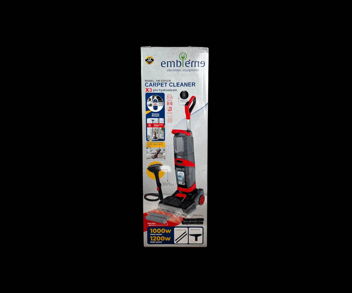 مكنسة تنظيف السجاد بالبخار ماركة إمبليوم

الاستخدامات

تنظيف السجاد والموكيت بعمق وإزالة الأوساخ العالقة.

إزالة البقع الصعبة وآثار السوائل من الأرضيات القماشية.

تنظيف الكنب والمفروشات القماشية.

تعقيم الأرضيات باستخدام قوة البخار والماء الساخن.

مناسبة للاستخدام المنزلي اليومي.

المميزات

تعمل بتقنية التنظيف بالبخار لإزالة الأوساخ والبقع بفعالية عالية.

نظام رش ماء وبخار مع شفط فوري للأوساخ.

خزان ماء شفاف لسهولة مراقبة مستوى الماء.

فرشاة سفلية قوية لتنظيف عميق للسجاد.

عجلات خلفية لسهولة الحركة والتنقل.

مقبض مريح للتحكم أثناء الاستخدام.

طول السلك 5 متر لحرية حركة أكبر.

تصميم عمودي موفر للمساحة.

مناسبة للسجاد، الموكيت، والكنب القماشي.

محتويات الصندوق

مكنسة تنظيف السجاد بالبخار ماركة إمبليوم

خزان ماء مدمج

دليل الاستخدام

الملاحظات

يُنصح باستخدام ماء نظيف فقط داخل الخزان.

لا تُستخدم على الأسطح الحساسة غير المخصصة للبخار.

يُفضل تفريغ وتنظيف الخزان بعد كل استخدام.

قياس الكارتون: الطول: 31 سم  العرض: 36 سم  الارتفاع:96 سم