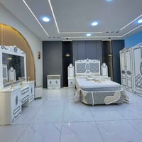 غرف نجارة عراقية • ٨ قطع • سرير ٢٠٠x١٦٠