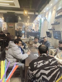 مساء الخير حبايب كلبي كوفي شوب بل لامين الثانيه شارع النواب شغاله وخير...