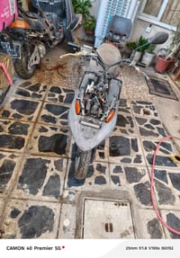 دراجه بيجي ٦٠ للبيع شغاله سلف وهندر ١٢٠وبيه مجال العنوان حي العامل 077...