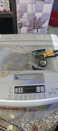 تم بعون الله صيانة غسالة اوتماتيك lg انسداد في صوندة التصريف مع العلم ...