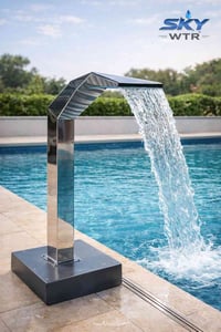 مصب الكوبرا من SKY WTR 🐍💧 لمسة فخامة تخلي مسبحك يختلف عن أي مسبح ثاني ...