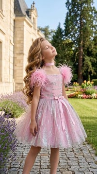 فستان اسطنبولي • ٣ قطع • مشبك شعر