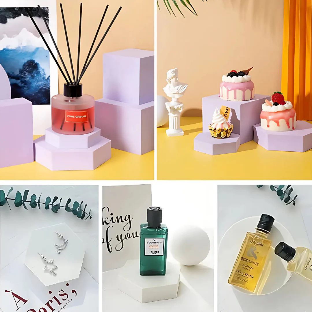 اشكال هندسية احترافية للتصوير والعرض
إذا تريد ترفع مستوى صورك ومنتجاتك بمظهر أنيق ونظيف…
هذي القطع راح تغيّر شكل المشهد بالكامل 👌

🔹 أشكال هندسية متنوعة (دوائر – مكعبات – قواعد متعددة المستويات)
🔹 لون أبيض نقي يعطيك تحكم مثالي بالإضاءة
🔹 مثالية لتصوير المنتجات، المجوهرات، العطور، الإكسسوارات، وحتى الأعمال اليدوية
🔹 تناسب الاستوديوهات، صناع المحتوى، وأصحاب المتاجر الإلكترونية
تعطيك خلفية احترافية بدون تشتيت…
بس تركّز العين على منتجك

السعر 18 الف مع التوصيل❤️ 
ملاحظة:
المتوفر هن: 
-مكعبين حجم الكبير
- مكعبين حجم الصغير
- 3  مربعات الكبير
-دائرة  كبيرة ودائرة صغيرة
-الشكل السداسي اثنين كبير وواحد صغير


**إذا كنت صاحب هذا الإعلان وتريد حذفه لأي سبب، رجاءا أرسل رسالة إلى الدعم الفني**