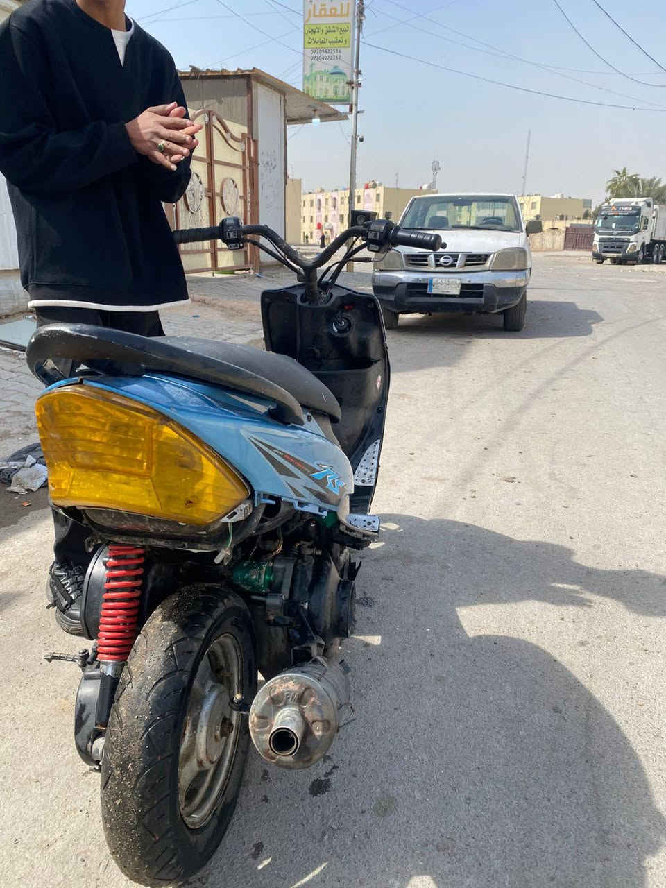 دراجة ماكس عدلة 120
دراجة متروكه تقريبا شهر جاي امشي بيها وطفت وعلكت ولفات السعر 250 وبيها مجال 
ابيع كوم حديد 
متواجد واتساب فقط ***********
