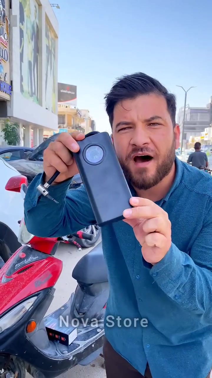 بعد لتحتار بالشارع ويه المنفاخ الالكتروني 
كل هذا بسعر 18 الف فقط 🔥
💨 منفاخ هواء لاسلكي عملي ينفخ الإطارات والكرات بسرعة وين ما تكون!

شاشة رقمية + تشغيل سريع بزر واحد 👌

حجم صغير سهل تخليه بالسيارة أو تاخذه وياك 🚗

يوجد توصيل كافة محافظات العراق 🇮🇶


**إذا كنت صاحب هذا الإعلان وتريد حذفه لأي سبب، رجاءا أرسل رسالة إلى الدعم الفني**