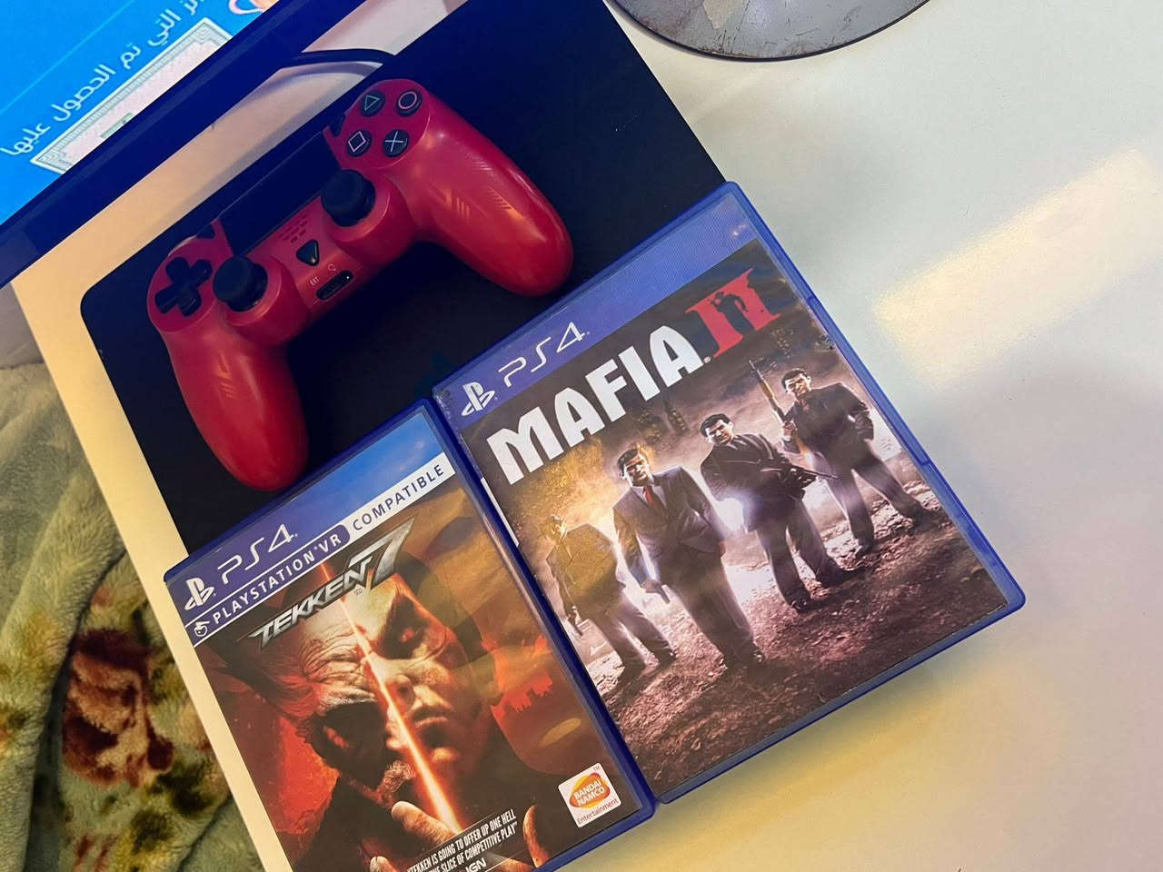 🎮 للبيع بلايستيشن 4 سلم اونلاين 🎮
🔹 نضام 13.50
🔹 جهاز مفتوح تنضيف
🔹 جوستك وحده
🔹 ويا قرصين: 🔥 Tekken 7
🔥 Mafia II

✅ الجهاز مرتب وشغال بدون مشاكل
💰 السعر: 240 ألف وقابل للتفاوض

📞 ***********
📍 المكان: بغداد - الدورة
