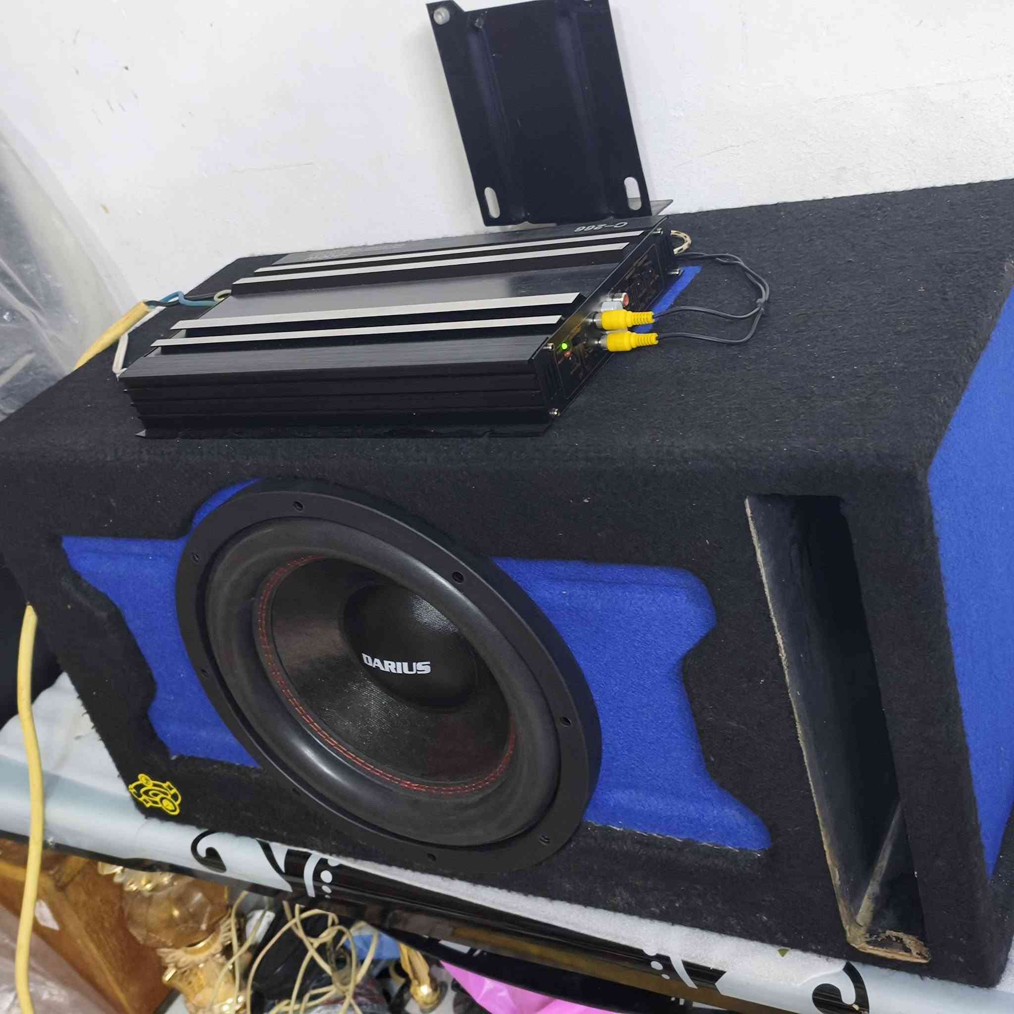 من رخصة الادمن
مضخم صوت 1200واط مع دمام داريوس اصلي 12 انج دبل كويل 1200واط تخيم راقي والعافية على الياخذة 
 السعر مناسب جدا  190 الف مع التوصيل 
واتساب ***********
