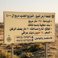 نص قطعة للبيع التوزيع الجديد مربع ال ٤٠٠٠ مساحتها ١٢٥ سند باسمي.. شارع...