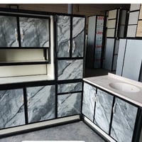 كاونتر 3قطع متر ونص سنك مرمر وملحق وارضي جديد استخدام شهرين الي تريد ت...