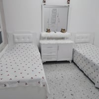 طقم نوم • ٤ قطع • مصبوغ أبيض