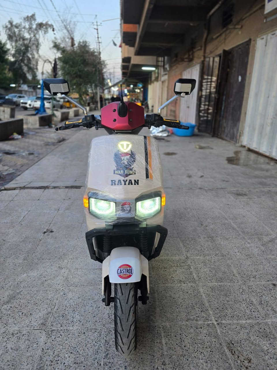 السلام عليكم دراجه وحش الكون شركة الريان بحاله الوكالة vip كلش جديدة مابيهه اي نقص رقمي للتواصل ***********
