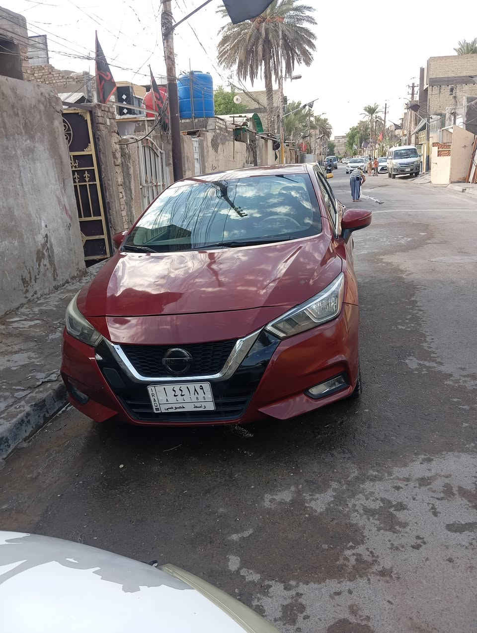 السلام عليكم نيسان فيرسا موديل 21 معوقين باقي سنه واصير حره رقم واسط حادث امريكا  جاملق وبنيد وبالعراق حادث جاملق خلفي وقبق الجنطه مبدل مكان السياره  بغداد مدينت الصدر عندي بيها وكاله بسمي السعر ٩٠وبيها محال هاتف ***********
