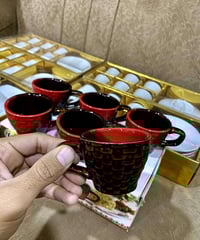 ١٧ طقم فناجين • السليمانية • توصيل متوفر