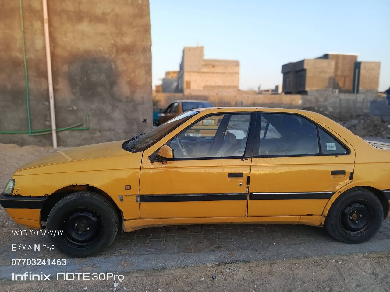بيجو 405 موديل 16 رقم إنكليزي بصرة مصفرة هيئة وغرامة السيارة جاهزة من كلشي ما عدا التبريد بي جبنه كايمة  ويسرب غاز ترايك شرط 180 السياره مكفولة من الضربة والصبغ بيه لكاط فقط كما موضح بالصورة السعر 34 وبيه مجال بسيط حك الجية مكاني البصرة ابو الخصيب السراجي ***********
@إشارة
