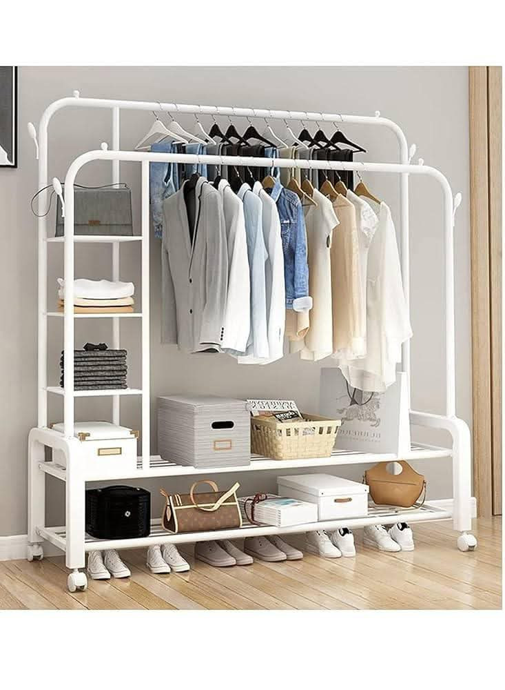 الف رحمه على روح امه وابو الي يعلقلي هذا باب رزقي الوحيد 
يأتي مع أربع رفوف قوية وعملية
تصميم مميز وعملي مصنوع من الحديد عالي الجودة
الأرجل مزودة بقاعدة مقاومة للتآكل وغير قابلة للانزلاق لحماية الأرضية
يمتلك طابقين في الأسفل لحمل الحقائب والأحذية وغيرها
خرزات مضادة للانزلاق على طرفي الأعمدة لمنع الانزلاق والسقوط
أعمدة متينة لتعليق الملابس ولا يمكن ثنيها
الأعمدة مصنوعة من الحديد القوي لضمان المتانة وطول العمر
للحجز والاستفسار مراسلة الصفحه 🌷 بغداد, العراق


**إذا كنت صاحب هذا الإعلان وتريد حذفه لأي سبب، رجاءا أرسل رسالة إلى الدعم الفني**