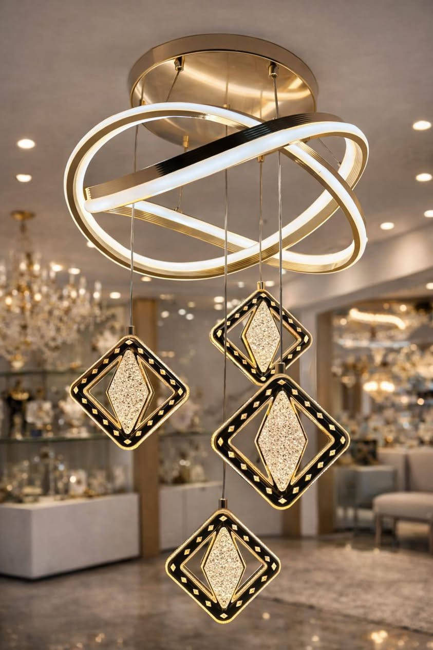 قطعة فنية.. وليست مجرد إضاءة! 💡💎
هل تبحث عن التجديد؟ هذه الثريا كفيلة بتحويل أي غرفة عادية إلى جناح فندقي فاخر.
​تصميم مودرن بلمسات ذهبية.
​إضاءة LED مريحة للعين.
​شكل انسيابي فريد.
سعر القطعة 55 الف دينار
 اطلبها الآن وتميز بكل تفاصيل بيتك! 🚀
*********** واتساب
​#ديكور_مودرن #ثريات #إضاءة_منزلية #تصميم_داخلي #فخامة
