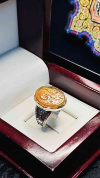 ⁨	⁨	⁨	⁨	✨ خاتم عقيق يماني حرّ أصلي ✨ جمال ما يتكرر وقطعة تحچيهـا العيو...