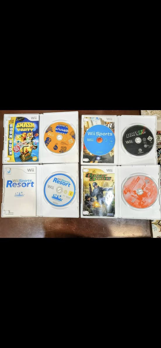 Nintendo wii its in perfect condition unopened 4 games 4 controllers hdmi cable support and everythjng with it is original
نينتندو Wii بحالة ممتازة جداً، نظيف ومشتغل بدون أي مشاكل.

* 4 ألعاب
* 4 سيطرات
* كيبل HDMI
* جميع الملحقات الأصلية
* كامل أغراضه موجودة

الجهاز بحالة الوكالة ومعتنى بيه.
الموجود توصيل داخل العراق.
للاستفسار راسلني خاص


**إذا كنت صاحب هذا الإعلان وتريد حذفه لأي سبب، رجاءا أرسل رسالة إلى الدعم الفني**