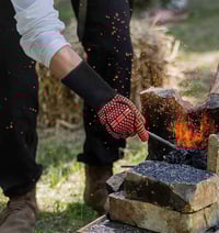 قفازات شواء • مقاومة للحرارة • مقابض سيليكون