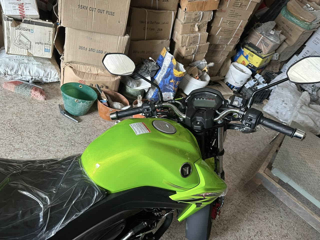 ماطور هاوجي ka  لون اخضر جديد بعدة بحالة الوكالة :رقم تواصل : ***********
