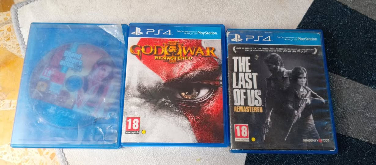 سلام عليكم ورحمه الله وبركاته بلايستيشن ٤ اصدار ٢٠٢٢  وتخزينه512 وياه ثلاث اقراص
God of war lll
The last of us l
Grand 5
وياه يده اصليه وحده 
واكو جوستكين عطلانه اذا تحب تأخذهم وتضيف على سعر 10
وياه واير hd اصلي 
واير شحن اصلي 
واير تشغيل 
السعر 325 وبي مجال 
العنوان البصرة  حي الاصدقاء.  الثالثه قرب حسينية حوراء الزيني 
للتواصل ***********
