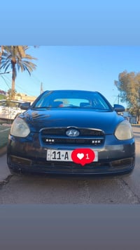 اكسنت 2007 للبيع اللون فيلي رقم بغداد الانكليزي الجديد السيارة بحالة ج...