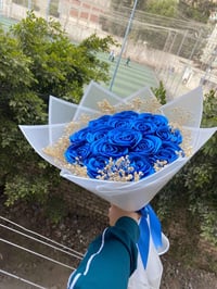 بوكيه ورد • ورد • ورود • بوكيه • زهور • عرض • هدايا • ورود ازرق