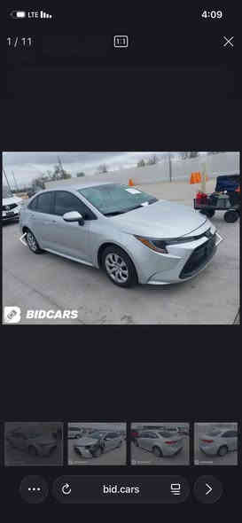 سلام عليكم 
تويوتا كورلا فئة LE 

موديل 2023 

بدون ايرباك 

ماشية ١٧  ألف 

مواصفات الLE معروفة 

شاشة كاربلاي 

كاميرات 

فول تحكم ستيرن

هندبريك اوتو 

ارع جام اوتو 

رادار توقف ذاتي 

محرك ٢٠٠٠ بانزين 

السعر 160 بيهة مجال بسيط

حادثها كما موضح بالصور وهنا بغداد صار بيه شوية بارد باب السائق والسونار مرفق مع الصور للاستفسار 

***********
