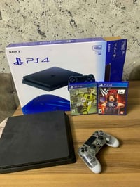 بلي 4 للبيع سعه 500GB السعر 250 الف وياه لعبتين اللي بالصوره وجوستك اث...