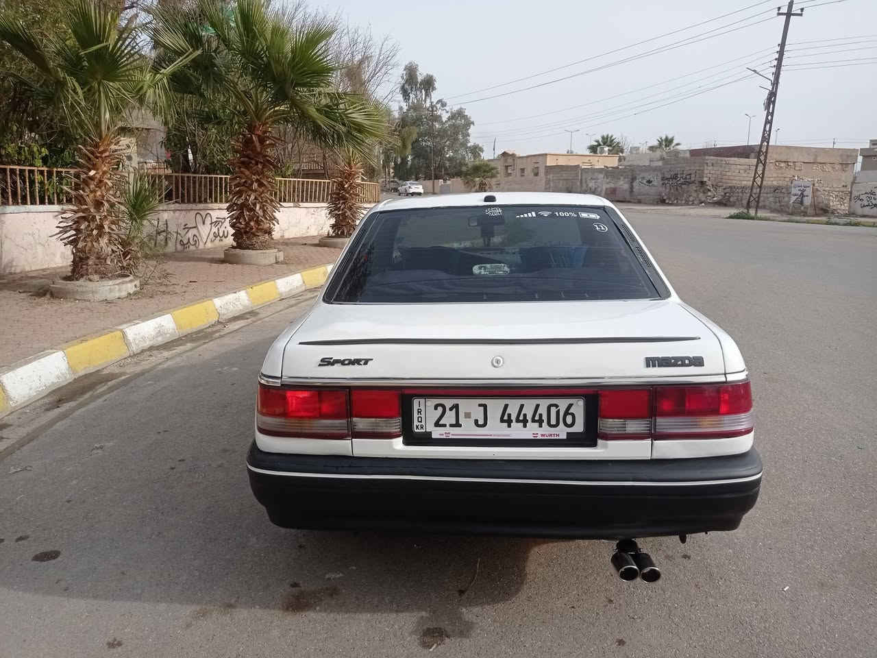 مازدا للبيع موديل 1991 محرك 8 بخ بشرط 
بدون ضريه بدون خياس مصبوغ عام للجماليه تغير لون فقط سياره حيل حلوه رقم سليمانيه دولي سنويه لحد 2030 شرط تحويل وكاله بدون اي نقص مال بيت احلا من صور سعر 41 مجال 
*********** عنوان كركوك سرايي خابر تحياتي للجميع
