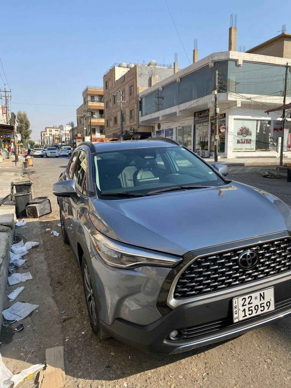 بسم الله الرحمن الرحيم…
تويوتا كرولا  كروس 2023🤍😍
فول مواصفات 1/1 
السيارة  ضرره  جاملغ خلفي + الباب الخلفي
بدون ايرباك بدون شاصي بدون دواخل
ماشية ٥٨ الف كيلو متر  
مواصفات  XLE……. 
شحن وايرليس
بصمة بواب
بصمة تشغيل
صندوق كهربائي 
ويل كروم 
اشاير بالمري 
مرايا شفط 
رادار خلفي وامامي
حساسات
شاشة + كاميرا
كشنات جلد
كشن كهربائي
وبعد بيها هوااي مواصفات.
السعر 173 وبيها مجال بسيط 
 
المكان اربيل وتكريت - رقم اربيل سنوية جديدة
للاستفسار واتساب ***********
