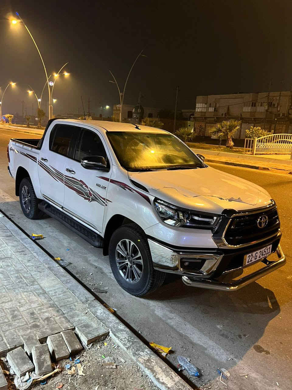 فور ويل ٢٠٢٤ ماشي ٤٠ بانزين سعودي سياره كفاله من شخط سياره كارتون رقم اربيل تريد وكاله تريد تحويل مكان سياره بصره ياسين خريبط سعر ٣٧٥ وبيهه مجال  وذا تريد خط بشريكه موجود ***********
