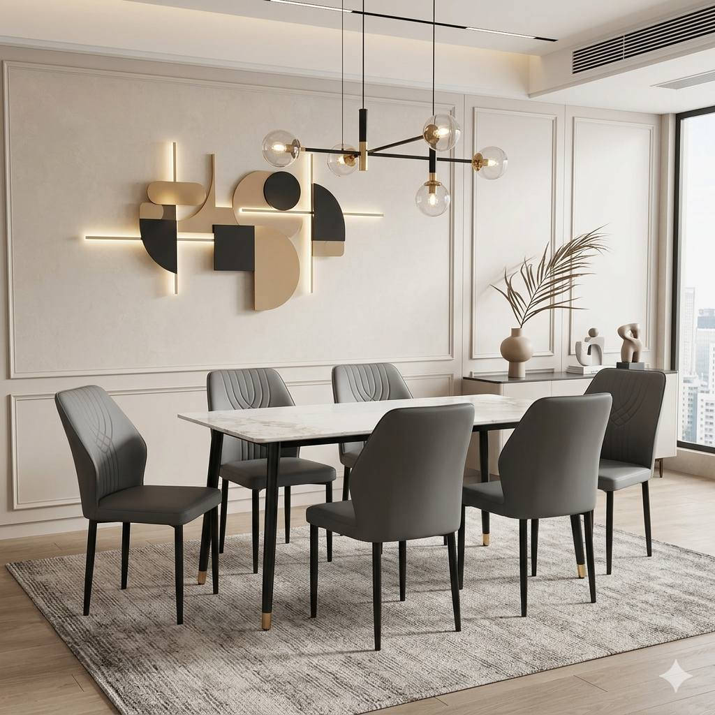 ميز طعام🍱  سطح مرمر نوعية ممتازة جدا 💯 
لارجل حديد قويه جدا صبغ حراري 💯 
الكراسي جلد لاصلي درجه اولى 💯 
يتحمل وزان ثقيله 

منشأ تركي 😍🇹🇷 

للحجز والاستفسار يمكنك مراسلتنا على الصفحه الرئيسيه 
وايضا يمكنك لاتصال واتساب او تصال هاتفي 📞📞
رقم الهاتف ***********

توجد خدمه توصيل كافه محافظات العراق 🚛🚛🚛🚛
