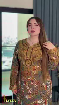 دشداشة كشمير • تطريز ستراس • مقاسات L XL 2XL