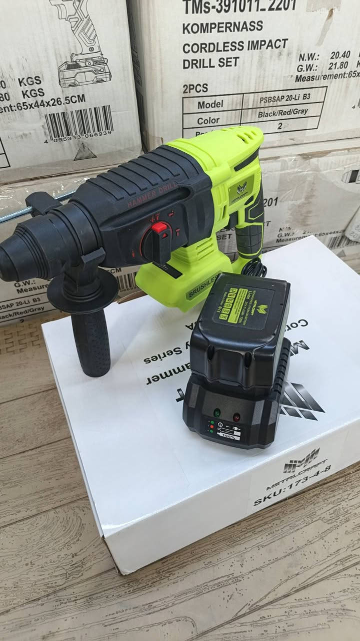 سلام عليكم شباب توفر دريل همر من شركة ميتال كرافت ألماني 🇩🇪  يشغل 3 انضمة فتح وشد +همر+تثقيب 

السعر عرض رمضاني 🔥🔥70 ألف وتوصيل مجاني

الحجز مراسلت الصفحة دز اسمك و عنوانك ويتم الحجز


**إذا كنت صاحب هذا الإعلان وتريد حذفه لأي سبب، رجاءا أرسل رسالة إلى الدعم الفني**