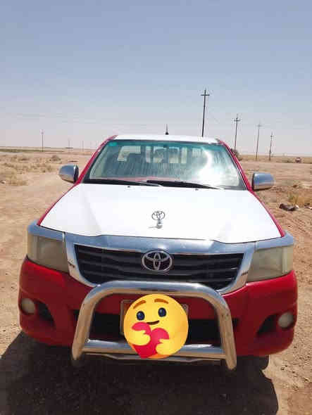 يالله سلام عليكم هايلوكس موديل 2012 سعودي كير عادي كفاله عامه رقم نينوى انكليزي تحويل مباشر السعر 173 وبيها مجال #ملاحضه مكلف بلنشر 
للاستفسار اتصل ***********
