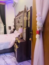 غرفة تركي 11قطعة • سرير مخزن • قماش وتر بروف