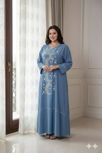 دشداشه نسائي • كشمير ايطالي • مقاسات 2XL-5XL