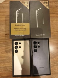 توفر سامسونك S25 الترا ذاكرة 256 كامل ملحقات نظافه 100  سعر الاسود 112...