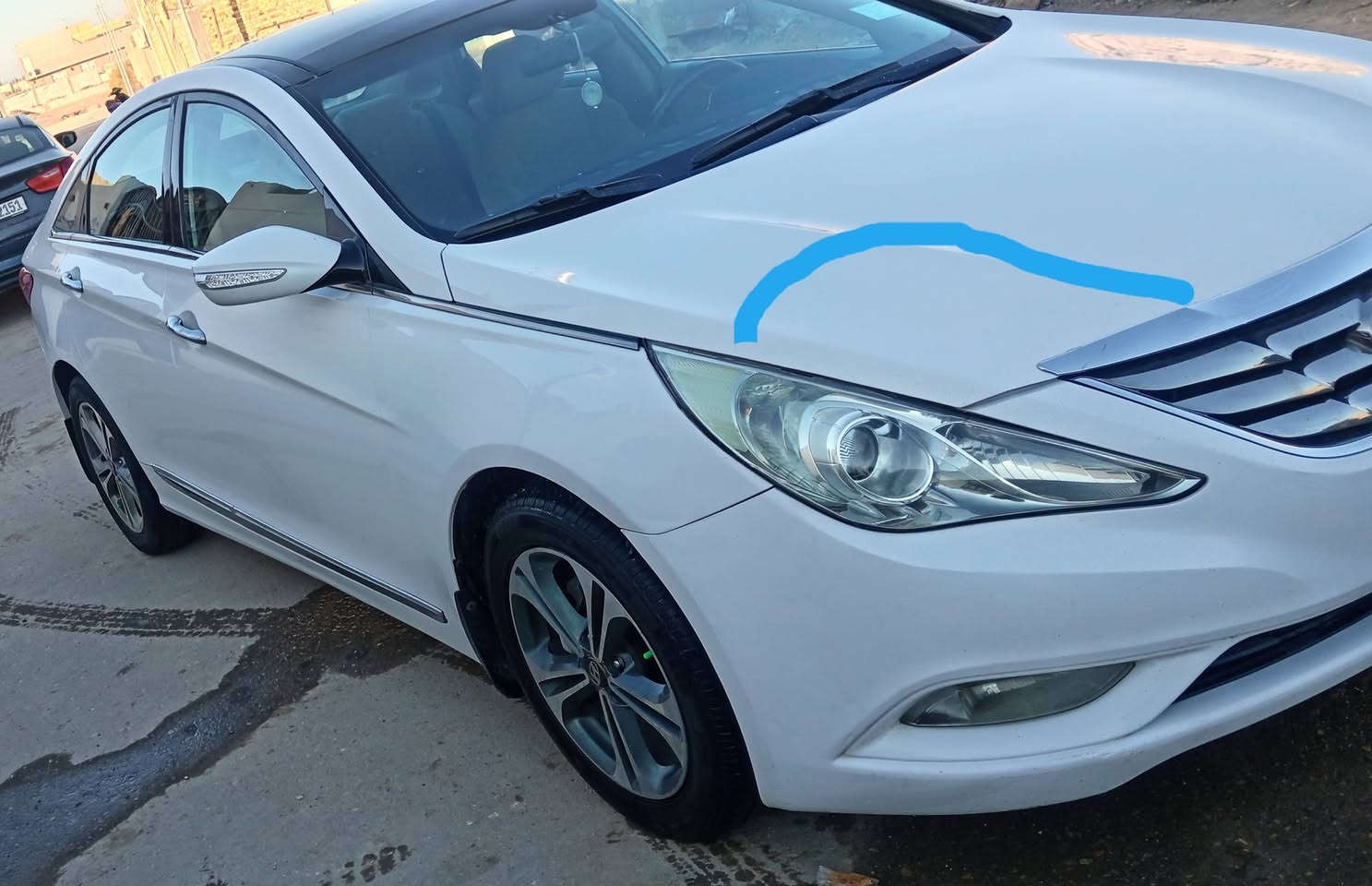 السلام عليكم سوناتا خليجي موديل ٢٠١١ رقم بغداد مكفوله من الضربه والتبديل والصبغ والبارد والفتح ماعدا ركن البنيد صبغه بسيطه ومأشر عليه بالصوره نص فول بنراما مري شفط اشاير بالمري حساسات خلفيه تحكمات محرك ٢٤٠٠ جيد جدا تبريد تتدفئه جاهزه السعر ١٢٥ مكاني ديوانيه موبايل *********** *********** ملاحظه مراوس النترا ماكو مشكله
